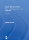 Image for Local government: policy and management in local authorities