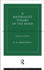 Image for A materialist theory of the mind