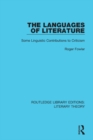 Image for The Languages of Literature: Some Linguistic Contributions to Criticism : 9