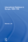 Image for International Relations in Europe, 1689-1789