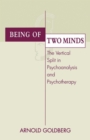 Image for Being of Two Minds: The Vertical Split in Psychoanalysis and Psychotherapy