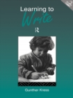 Image for Learning to write