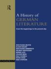 Image for A History of German Literature: From the Beginnings to the Present Day