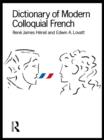 Image for Dictionary of modern colloquial French