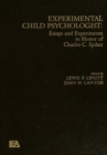 Image for Experimental child psychologist: essays and experiments in honor of Charles C. Spiker