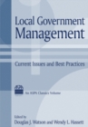Image for Local government management: current issues and best practices