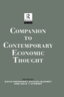 Image for Companion to contemporary economic thought