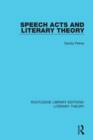 Image for Speech acts and literary theory
