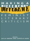 Image for Making a difference: feminist literary criticism