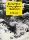 Image for Elements of geographical hydrology