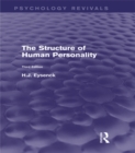 Image for The Structure of Human Personality (Psychology Revivals)