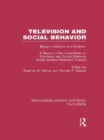 Image for Television and social behavior: beyond violence and children : a report of the Committee on Television and Social Behavior, Social Science Research Council