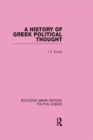Image for A history of Greek political thought