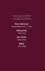 Image for Pons Asinorum, or the Future of Nonsense Democritus or the Future of Laughter Mrs Fisher or the Future of Humour, Babel, or the Past, Present and Future of Human Speech: Today and Tomorrow Volume Twenty-Two