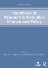 Image for Handbook of research in education finance and policy