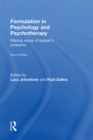 Image for Formulation in psychology and psychotherapy: understanding people&#39;s problems