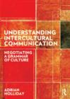 Image for Understanding intercultural communication: negotiating a grammar of culture