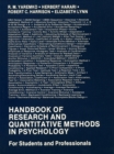 Image for Handbook of research and quantitative methods in psychology: for students and professionals