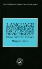 Image for Language experience and early language development: from input to uptake