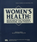 Image for Women&#39;s health: research on gender, behavior, and policy. (Black women&#39;s health)