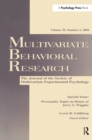 Image for Personality Topics in Honor of Jerry S. Wiggins: A Special Issue of Multivariate Behavioral Research