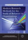 Image for Modern research methods for the study of behavior in organizations