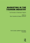 Image for Marketing in the tourism industry: the promotion of destination regions