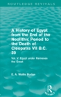 Image for A History of Egypt from the End of the Neolithic Period to the Death of Cleopatra VII B.C. 30 (Routledge Revivals): Vol. V: Egypt under Rameses the Great