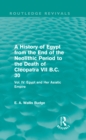 Image for A history of Egypt from the end of the Neolithic period to the death of Cleopatra VII, B.C. 30.: (Egypt and her Asiatic empire) : Vol. IV,