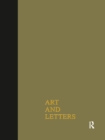 Image for Art &amp; Letters July-Winter1918 Cb: 2 Volumes