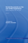 Image for Soviet documents on the use of war experience.: (Military operations, 1941 and 1942) : Vol. 3,