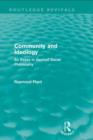 Image for Community and Ideology (Routledge Revivals): An Essay in Applied Social Philosphy