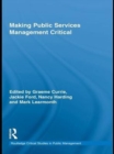 Image for Public services management: a critical approach