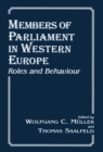 Image for Members of parliament in Western Europe: roles and behaviour