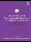 Image for Academic and professional identities in higher education: the challenges of a diversifying workforce