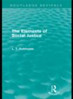 Image for The Elements of Social Justice