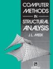 Image for Computer methods in structural analysis.