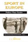 Image for Sport in Europe: politics, class, gender