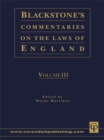Image for Blackstone&#39;s commentaries on the laws of England.