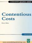 Image for Contentious costs.