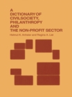 Image for A dictionary of civil society, philanthropy and the third sector.