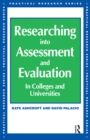 Image for Researching into assessment &amp; evaluation