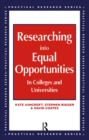 Image for Researching Into Equal Opportunities in Colleges and Universities