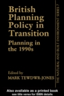 Image for British planning policy in transition: planning in the Major years