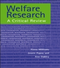 Image for Welfare research: a critical review
