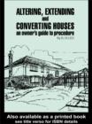 Image for Altering, extending and converting houses.