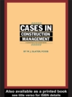 Image for Cases in construction management.