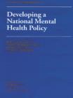 Image for Developing a national mental health policy
