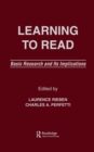 Image for Learning to read: basic research and its implications