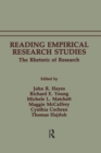 Image for Reading Empirical Research Studies: The Rhetoric of Research